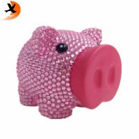 Factory direct supply 10cm bling piggy bank